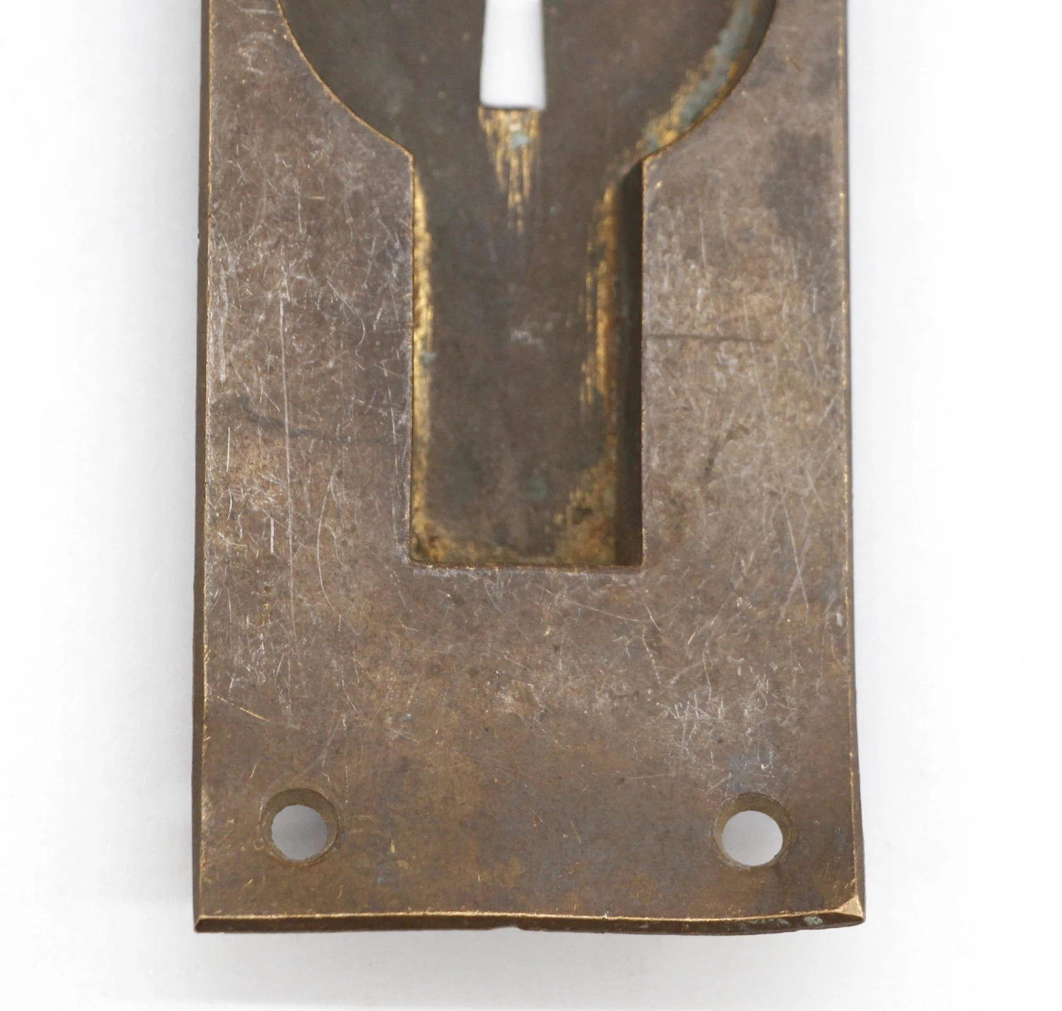 Vintage 6 In. Traditional Brass Pocket Door Plate 5 Vintage 6 In. Traditional Brass Pocket Door Plate - Image 3