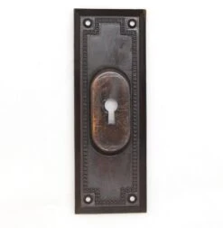 Pair Of Old New Traditional Steel Japanned Pocket Door Plates 8 Pair Of Old New Traditional Steel Japanned Pocket Door Plates -OGT Sale Store pocket door hardware for sale q286676