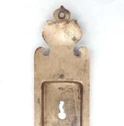 Vintage 7.75 In. Brushed Brass Steel Pocket Door Plate -OGT Sale Store pocket door hardware for sale q287154