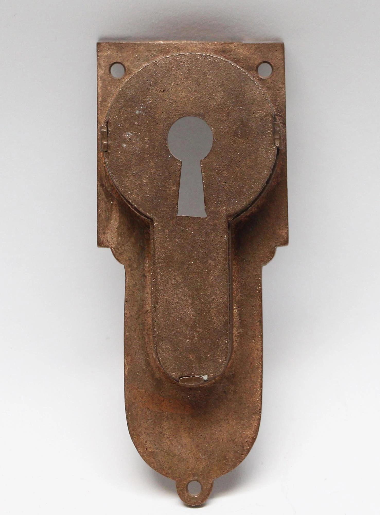 Antique Vernacular Brass Pocket Plate 4 Antique Vernacular Brass Pocket Plate - Image 2