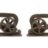 Pair Of Antique Ives Cast Iron Pocket Door Wheels