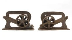 Pair Of Antique Ives Cast Iron Pocket Door Wheels