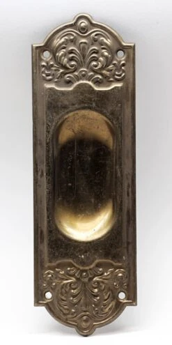 Pressed Steel Brass Plated Pocket Door Plate