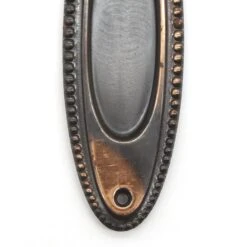 Traditional 7 In. Japanned Steel Beaded Pocket Door Plate 6 Traditional 7 In. Japanned Steel Beaded Pocket Door Plate -OGT Sale Store pocket door hardware q286941