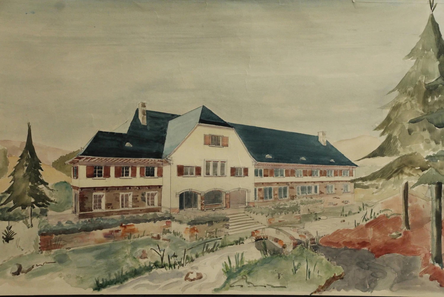 Vintage French Architects Poster 4 Vintage French Architects Poster - Image 2