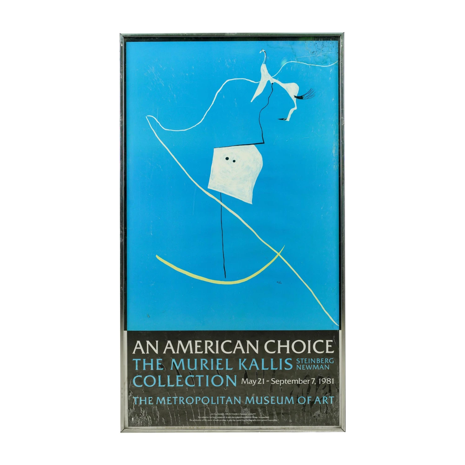 1981 Framed MOMA “The Muriel Kallis Collection” Exhibit Poster 3 1981 Framed MOMA “The Muriel Kallis Collection” Exhibit Poster