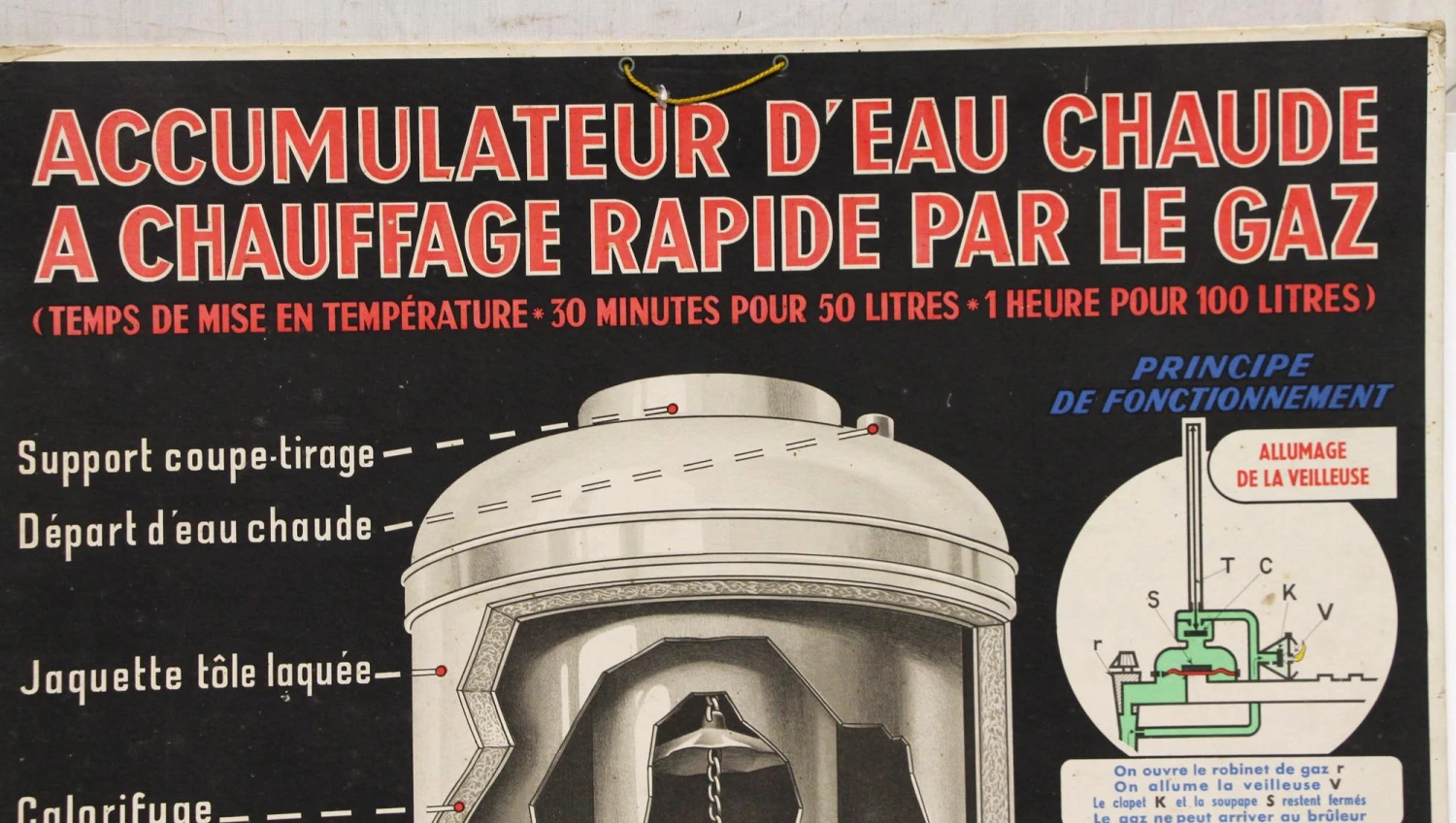 Vintage French Hot Water Accumulator Poster 4 Vintage French Hot Water Accumulator Poster - Image 2