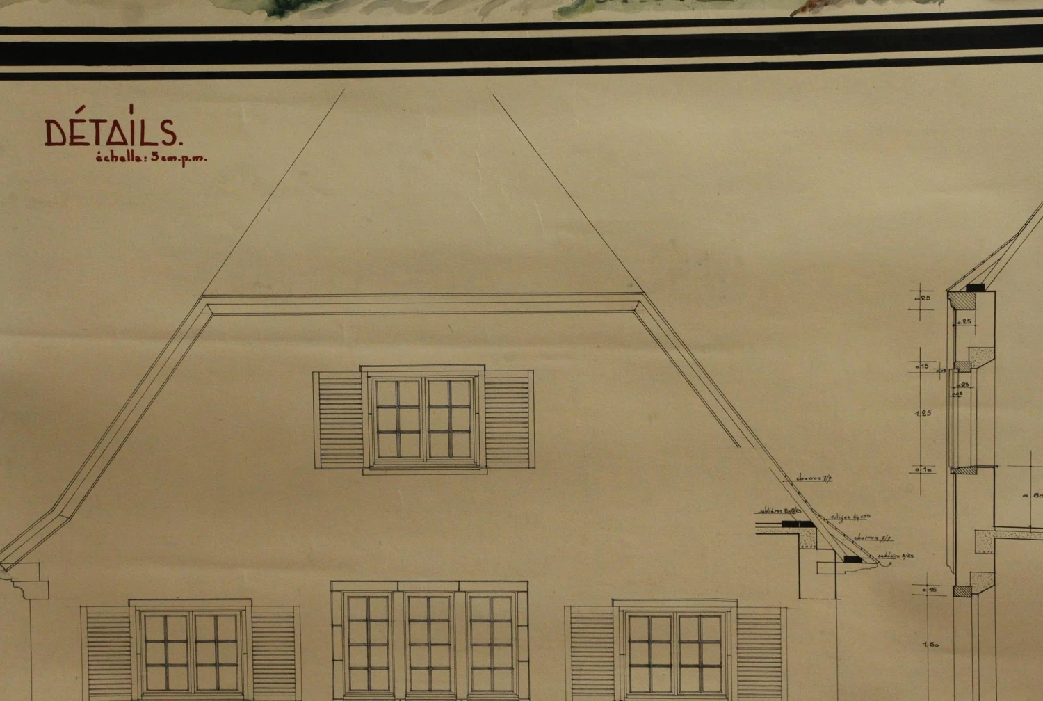 Vintage French Architects Poster 5 Vintage French Architects Poster - Image 3