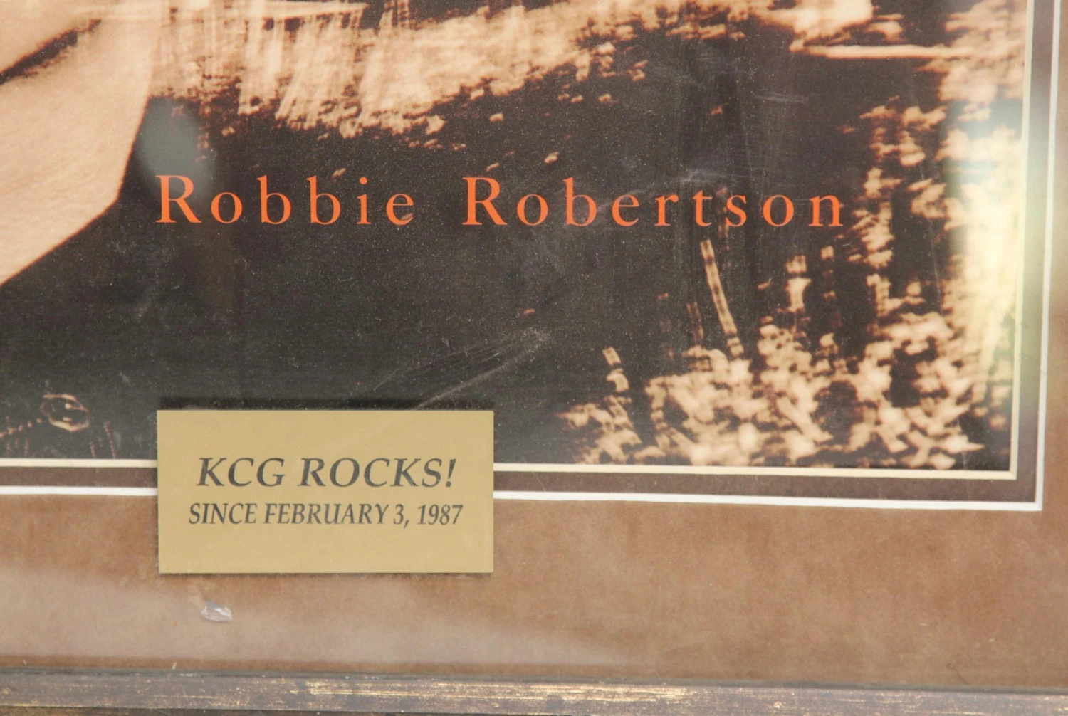 Vintage Framed Robbie Robertson Print 5 Vintage Framed Robbie Robertson Print - Image 3