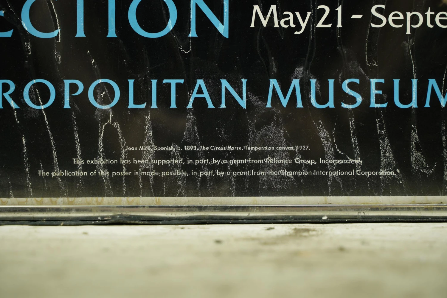 1981 Framed MOMA “The Muriel Kallis Collection” Exhibit Poster 5 1981 Framed MOMA “The Muriel Kallis Collection” Exhibit Poster - Image 3