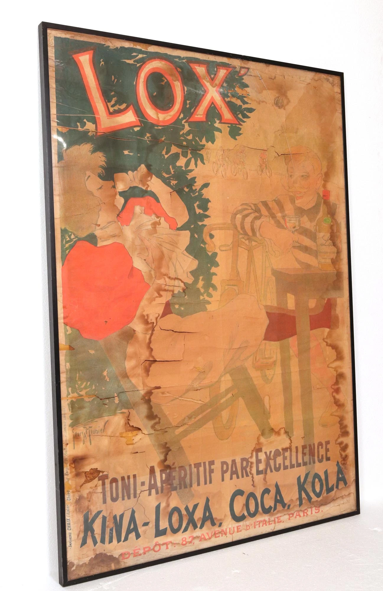 Lox Kliva-Loxa, Coca, Kola, Framed Poster By Georges Meunier 5 Lox Kliva-Loxa, Coca, Kola, Framed Poster By Georges Meunier - Image 3