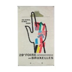 French 29th Brussels International Fair Poster