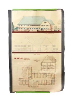 French Architect’s Blueprint Poster