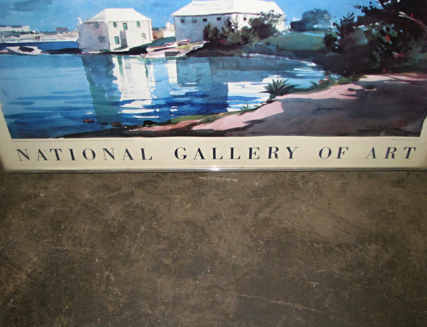 Vintage National Gallery Of Art Monet Exhibit Poster 4 Vintage National Gallery Of Art Monet Exhibit Poster - Image 2