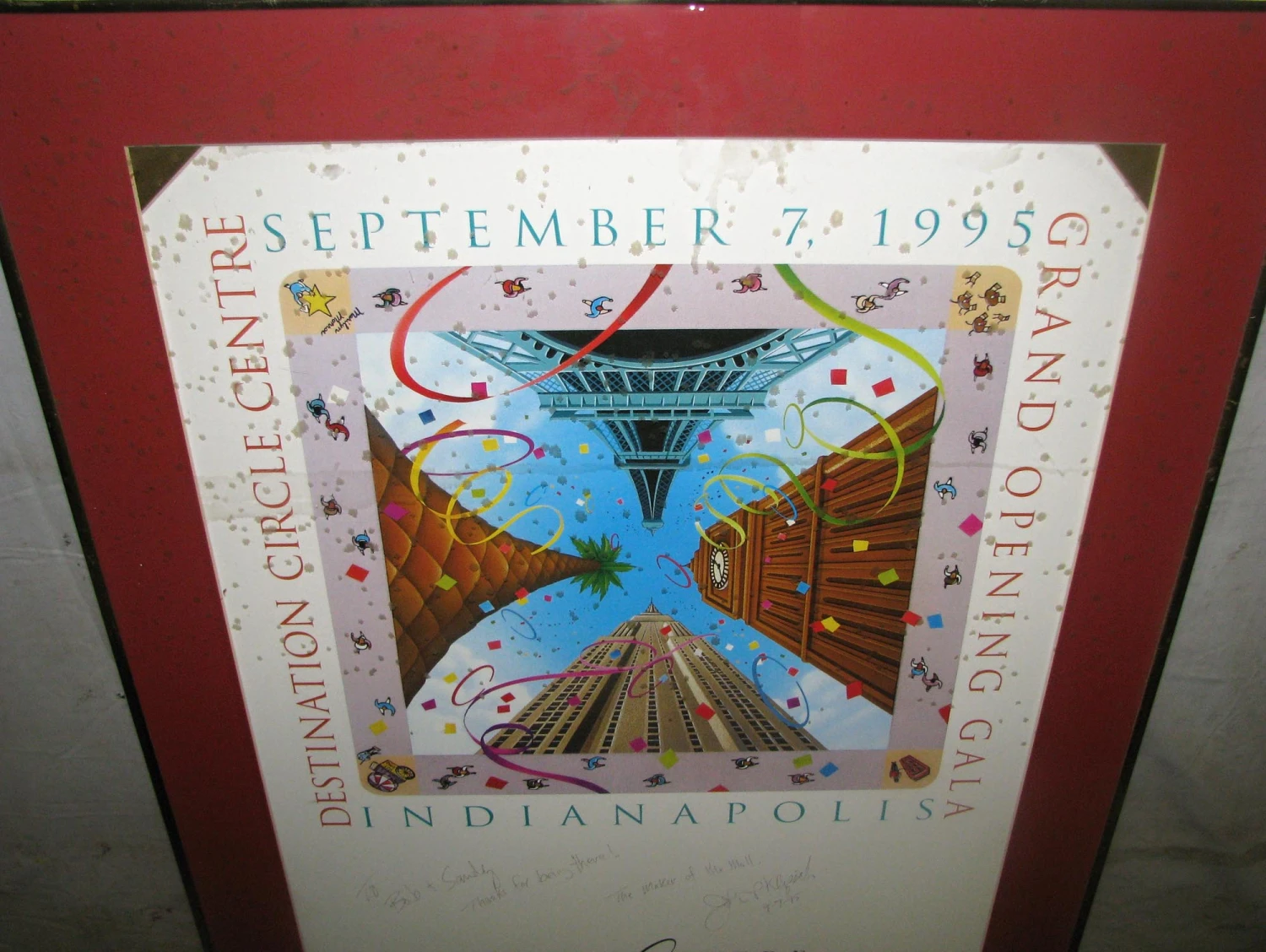1990s Signed Destination Circle Centre Grand Opening Gala Poster 4 1990s Signed Destination Circle Centre Grand Opening Gala Poster - Image 2