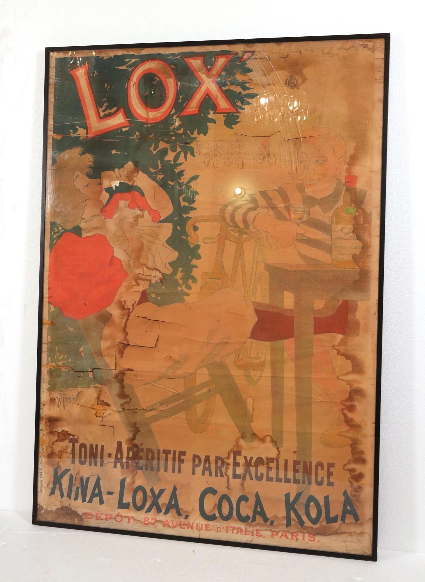 Lox Kliva-Loxa, Coca, Kola, Framed Poster By Georges Meunier 4 Lox Kliva-Loxa, Coca, Kola, Framed Poster By Georges Meunier - Image 2