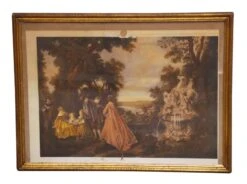 Framed Victorian Scenic Portrait