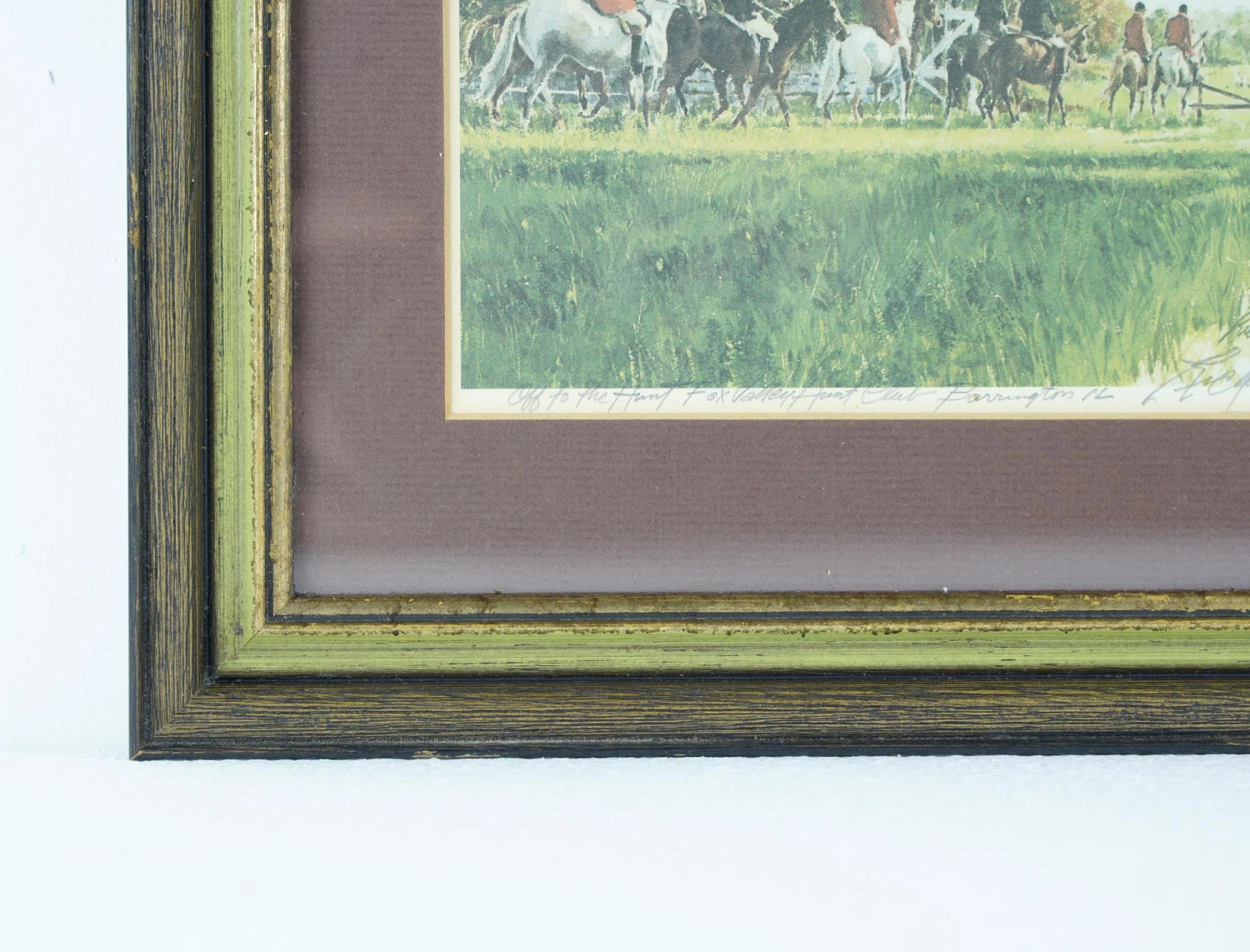Richard Felden 1981 “Off To The Hunt Fox Valley Hunt Club” Framed Print 4 Richard Felden 1981 “Off To The Hunt Fox Valley Hunt Club” Framed Print - Image 2