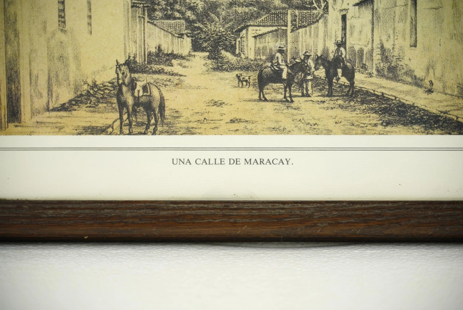Custom Wood Frame Print Of Una Calle De Maracay 4 Custom Wood Frame Print Of Una Calle De Maracay - Image 2