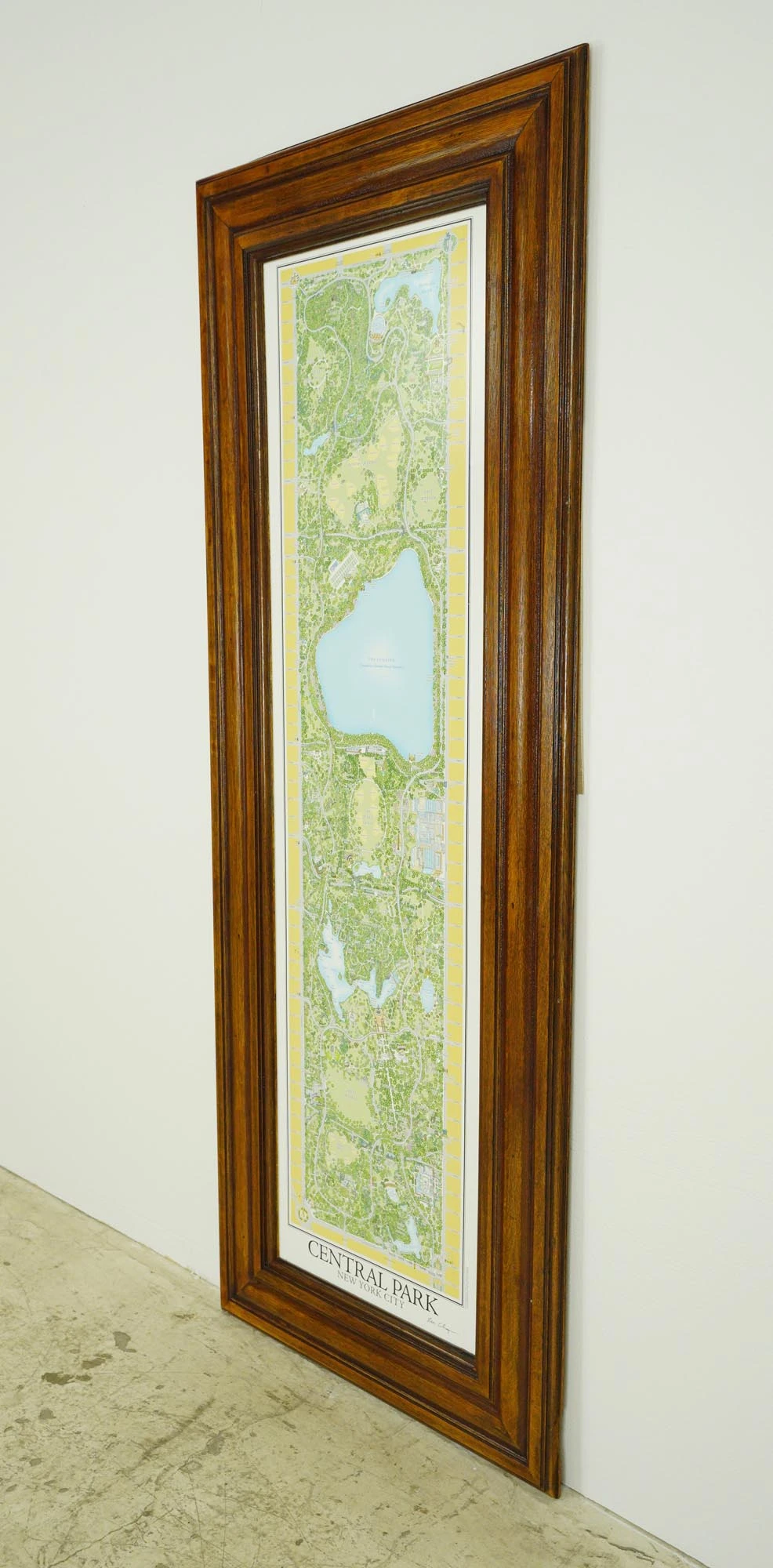 Reclaimed Tiger Oak Wood Molding Tree Legend Central Park Print 4 Reclaimed Tiger Oak Wood Molding Tree Legend Central Park Print - Image 2