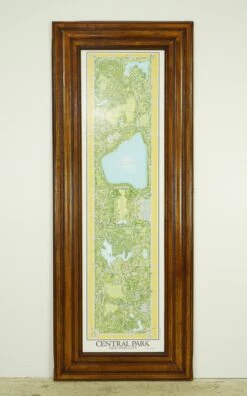 Reclaimed Tiger Oak Wood Molding Tree Legend Central Park Print