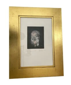 Renee Farca ‘Looking Into The Future’ Original Gold Framed Print