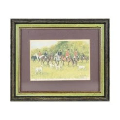 Richard Felden 1982 “Day Of The Hunt Fox Valley Hunt Club” Framed Print