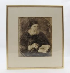 Richard Mather Brass Framed Portrait Print