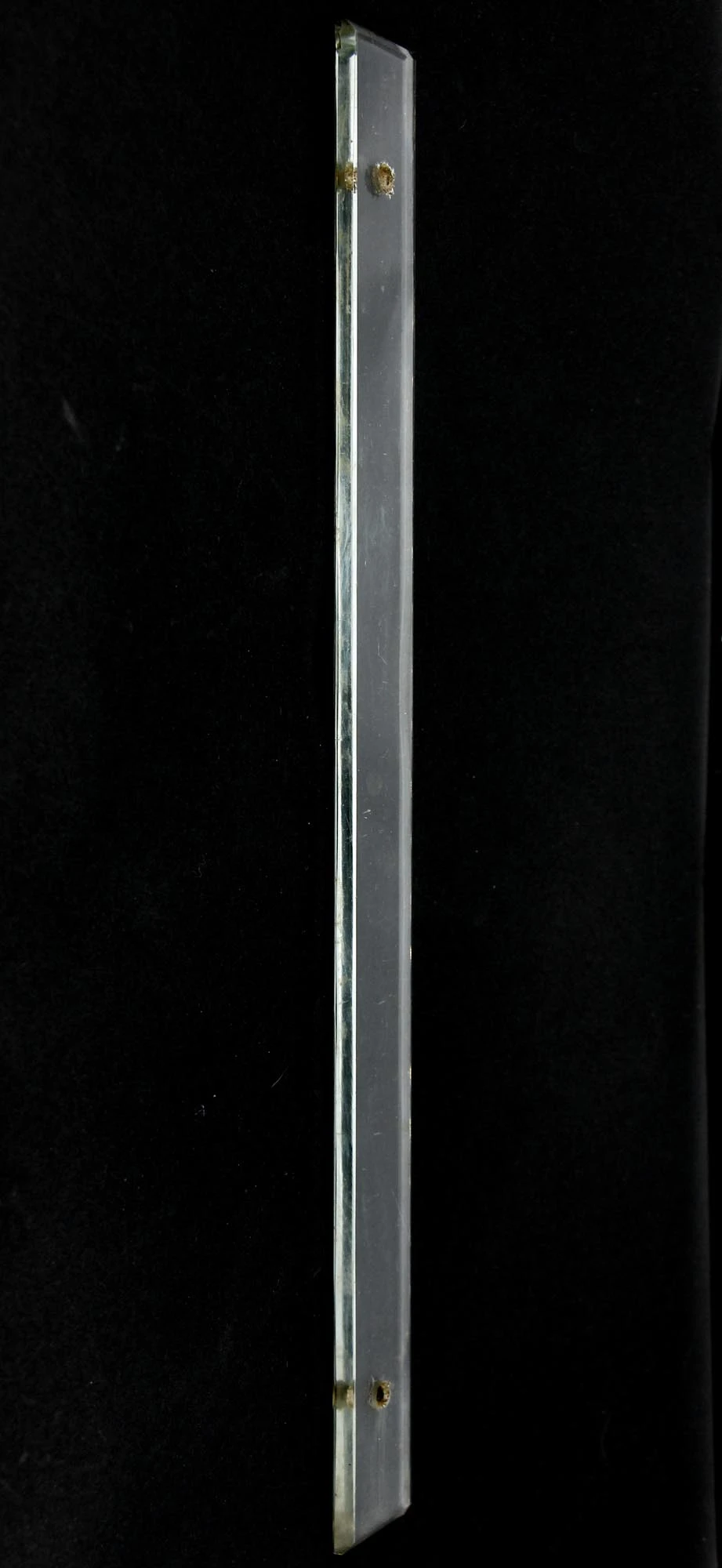 Single Imported Clear Glass 17 In. Door Push Plate 4 Single Imported Clear Glass 17 In. Door Push Plate - Image 2