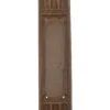 Antique 14.875 In. Sargent Gothic Bronze Door Push Plate