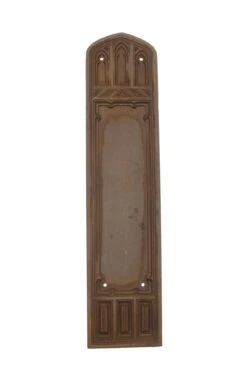 Antique 14.875 In. Sargent Gothic Bronze Door Push Plate