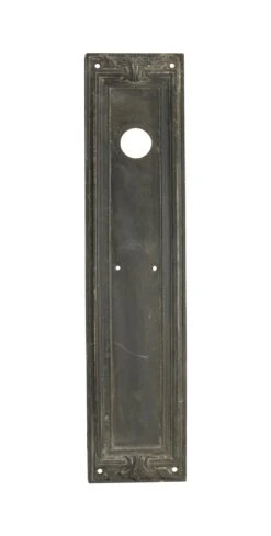 Antique 17 In. Art Deco Bronze Door Push Plate