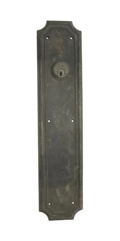 Antique 18.25 In. Art Deco Russwin Bronze Push Plate