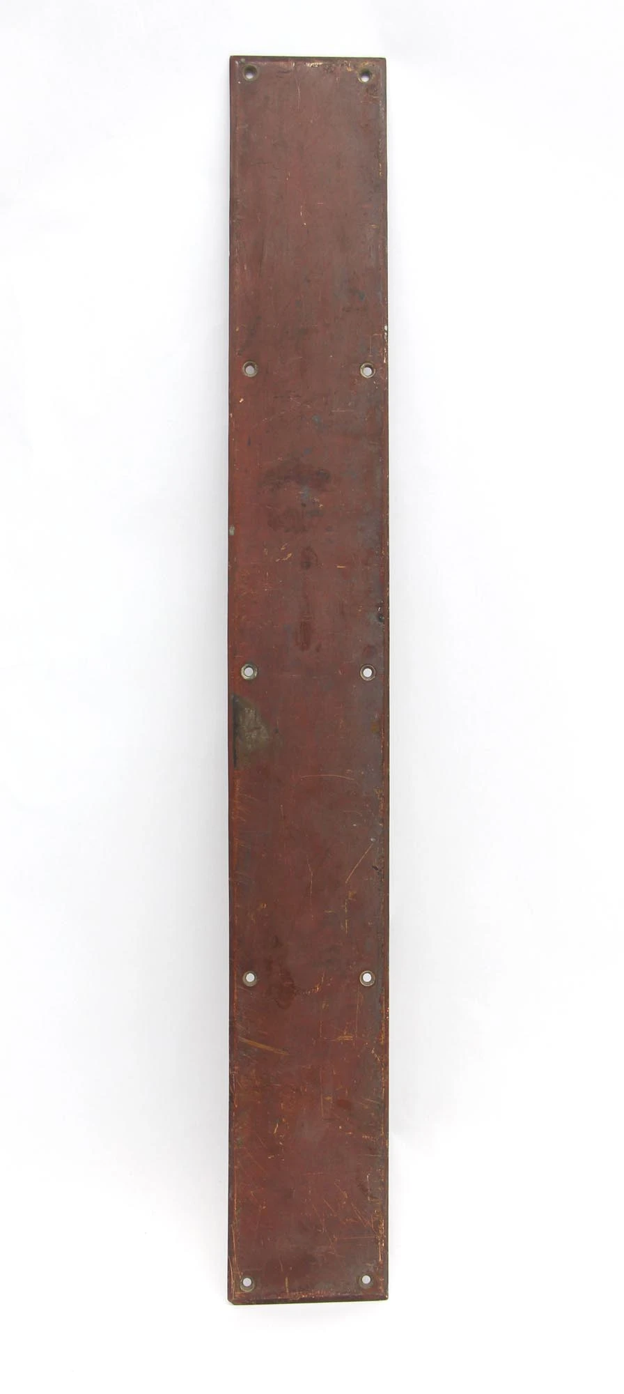 Antique 24 In. Brass Commercial Door Push Plate 3 Antique 24 In. Brass Commercial Door Push Plate