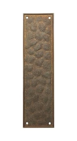 Antique Arts & Crafts Bronze 10.375 In. Russwin Door Push Plate
