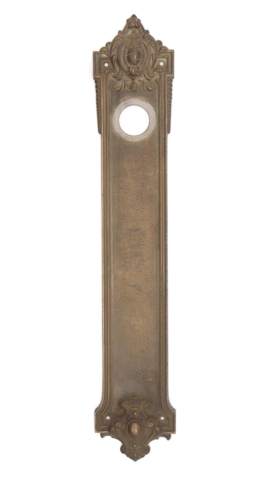 Antique Yale & Towne Oporto Bronze Door Push Plate 3 Antique Yale & Towne Oporto Bronze Door Push Plate