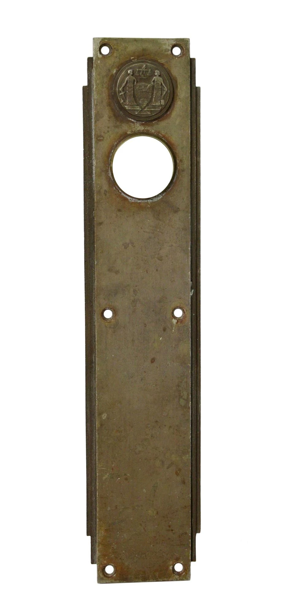 Art Deco Philadelphia Civic Center Corbin Bronze Push Plate 3 Art Deco Philadelphia Civic Center Corbin Bronze Push Plate