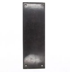 Commercial 9 In. Black Finish Brass Door Push Plate