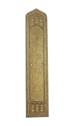 Corbin Gold Painted 18 In. Bronze Gothic Door Push Plate