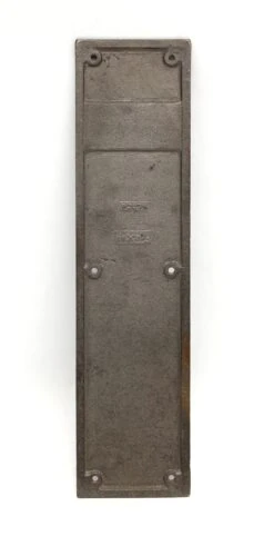 Vintage 14 In. Commercial Cast Steel Door Push Plate -OGT Sale Store push plates for sale k193194
