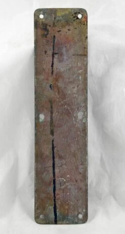 Antique 14 In. Solid Brass Commercial Door Push Plate 7 Antique 14 In. Solid Brass Commercial Door Push Plate -OGT Sale Store push plates for sale k197328