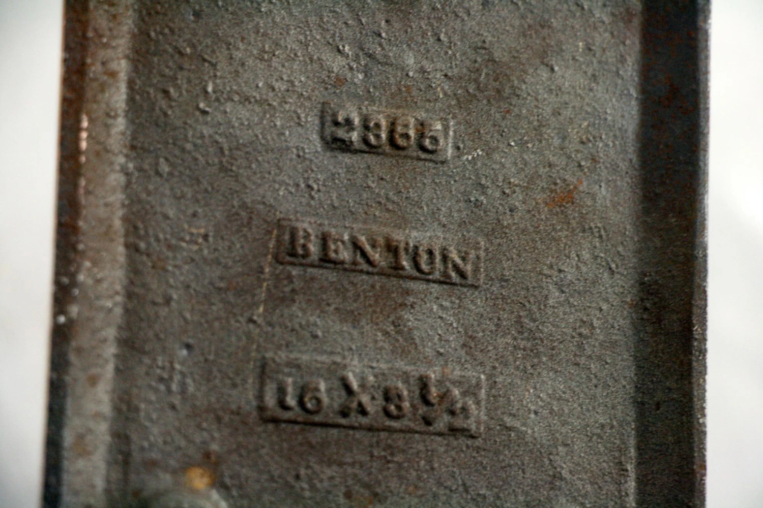 Vintage Benton 16 In. Beveled Bronze Door Push Plate 5 Vintage Benton 16 In. Beveled Bronze Door Push Plate - Image 3