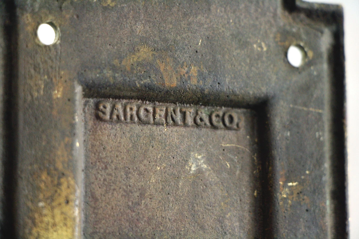 Vintage 21 In. Art Deco Bronze Door Push Plate 5 Vintage 21 In. Art Deco Bronze Door Push Plate - Image 3