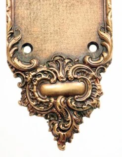 Antique 14.125 In. Sargent Copper Plated Art Nouveau Door Push Plate -OGT Sale Store push plates for sale l197530