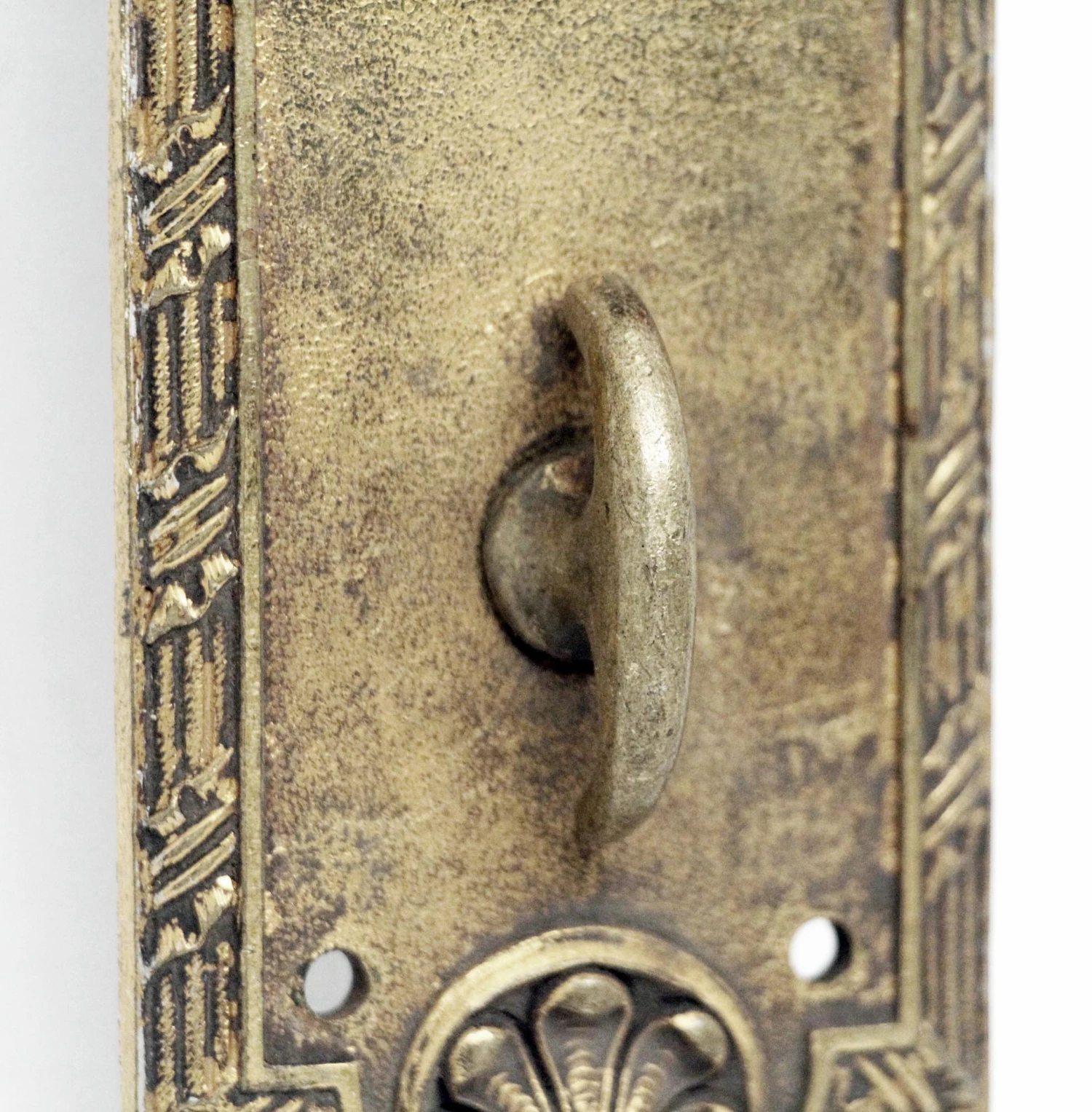 Yale Victorian 12 In. Brass Push Plate With Thumb Latch 5 Yale Victorian 12 In. Brass Push Plate With Thumb Latch - Image 3