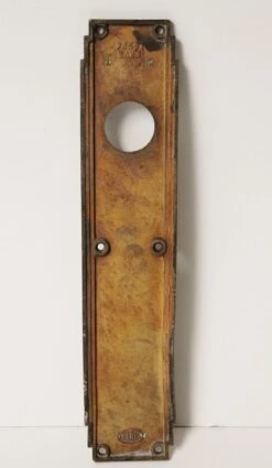 Art Deco Philadelphia Civic Center Corbin Bronze Push Plate 10 Art Deco Philadelphia Civic Center Corbin Bronze Push Plate -OGT Sale Store push plates for sale n260007
