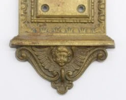 Antique Sargent 19.75 In. Bronze Cherub Door Push Plate -OGT Sale Store push plates for sale q272915