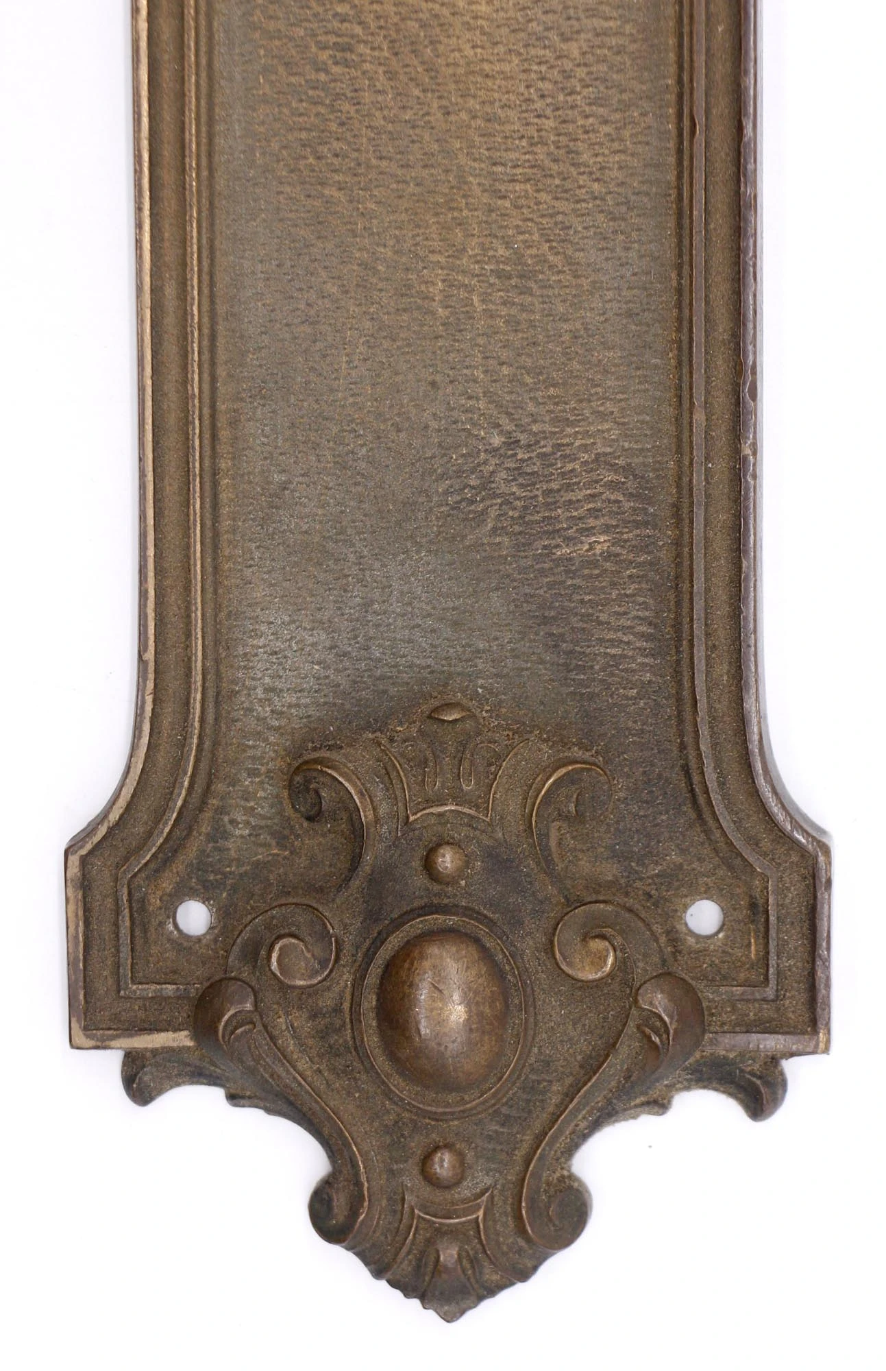 Antique Yale & Towne Oporto Bronze Door Push Plate 5 Antique Yale & Towne Oporto Bronze Door Push Plate - Image 3