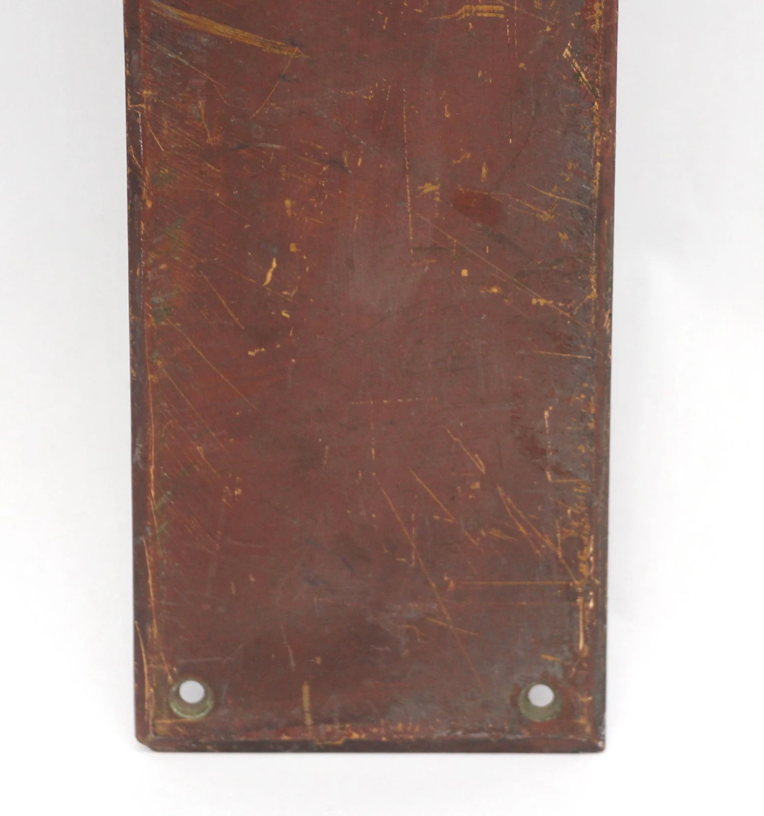 Antique 24 In. Brass Commercial Door Push Plate 4 Antique 24 In. Brass Commercial Door Push Plate - Image 2