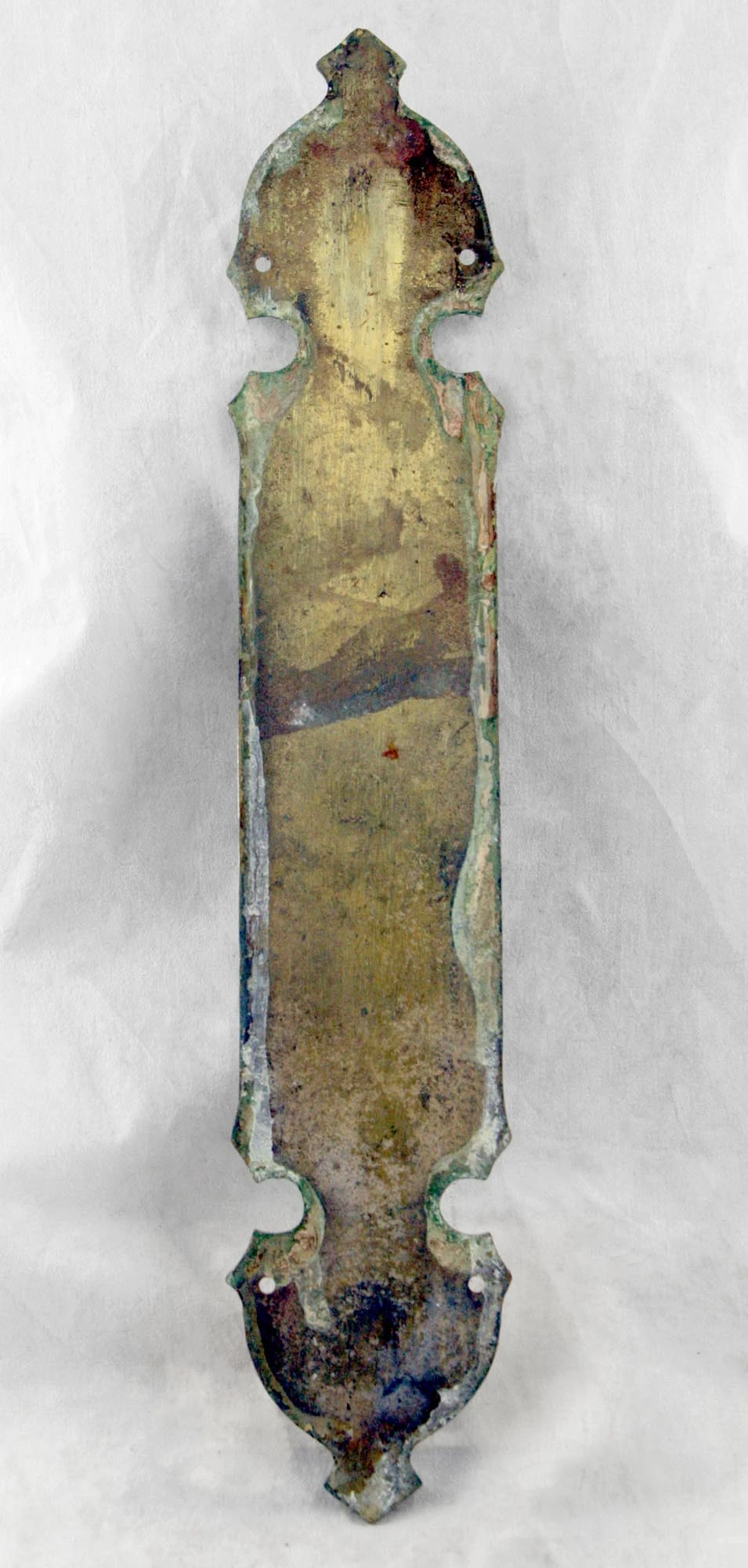 Victorian Polished 14.75 In. Brass Door Push Plate 4 Victorian Polished 14.75 In. Brass Door Push Plate - Image 2